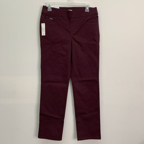 Nine West Women's Jeans 4 Heidi Pull On Denim Pant Jeans Plum Purple Size 4 - Picture 2 of 9